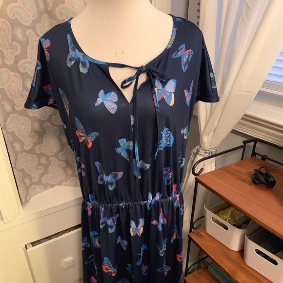 Liza Luxe butterfly dress. NWT. Sz 1X - Picture 1 of 4